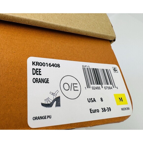 KORKS Womens DEE Orang Buckle Block Heels 8 Coastal Cowgirl OSU Team Spirit NFL - Picture 10 of 11